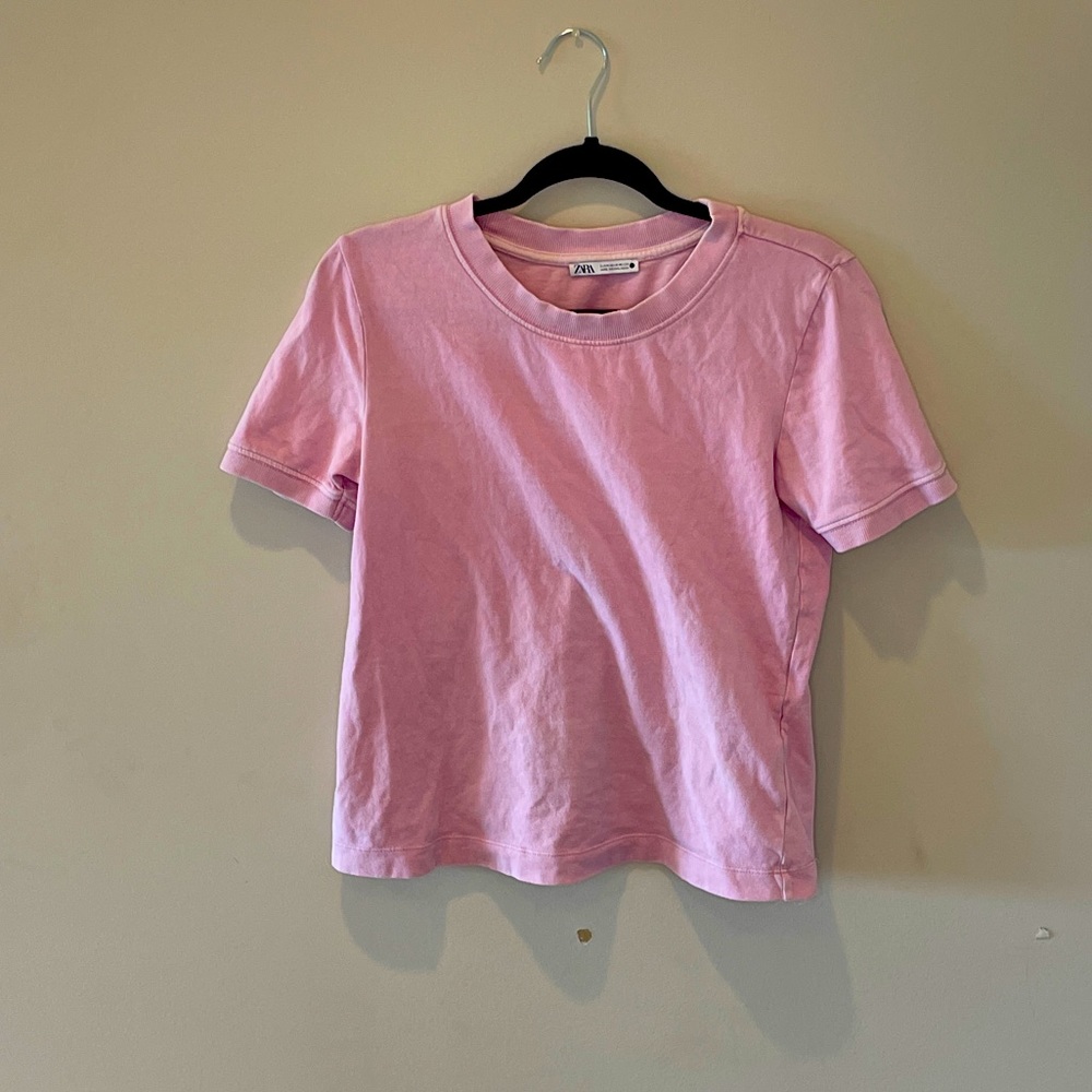 Pink Zara shirt